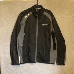 Can-Am Spyder BRP Riding Jacket Mens 3XL Black Grey Full Zip Tech 440469